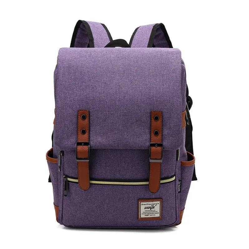 Vintage Oxford - Water-Resistant Backpack for Students and Travelers