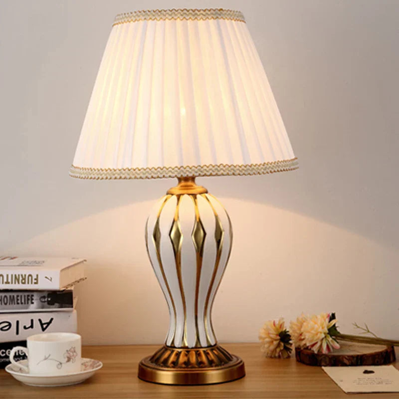 TimelessLuxe - Antique Ceramic Lamp for Elegant Interiors