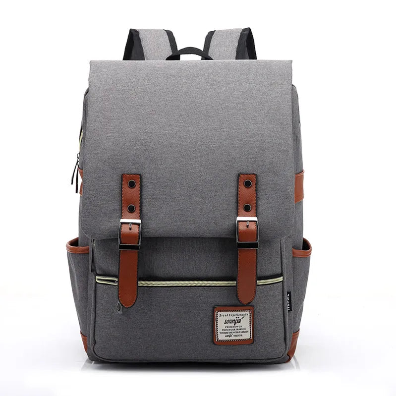 Vintage Oxford - Water-Resistant Backpack for Students and Travelers
