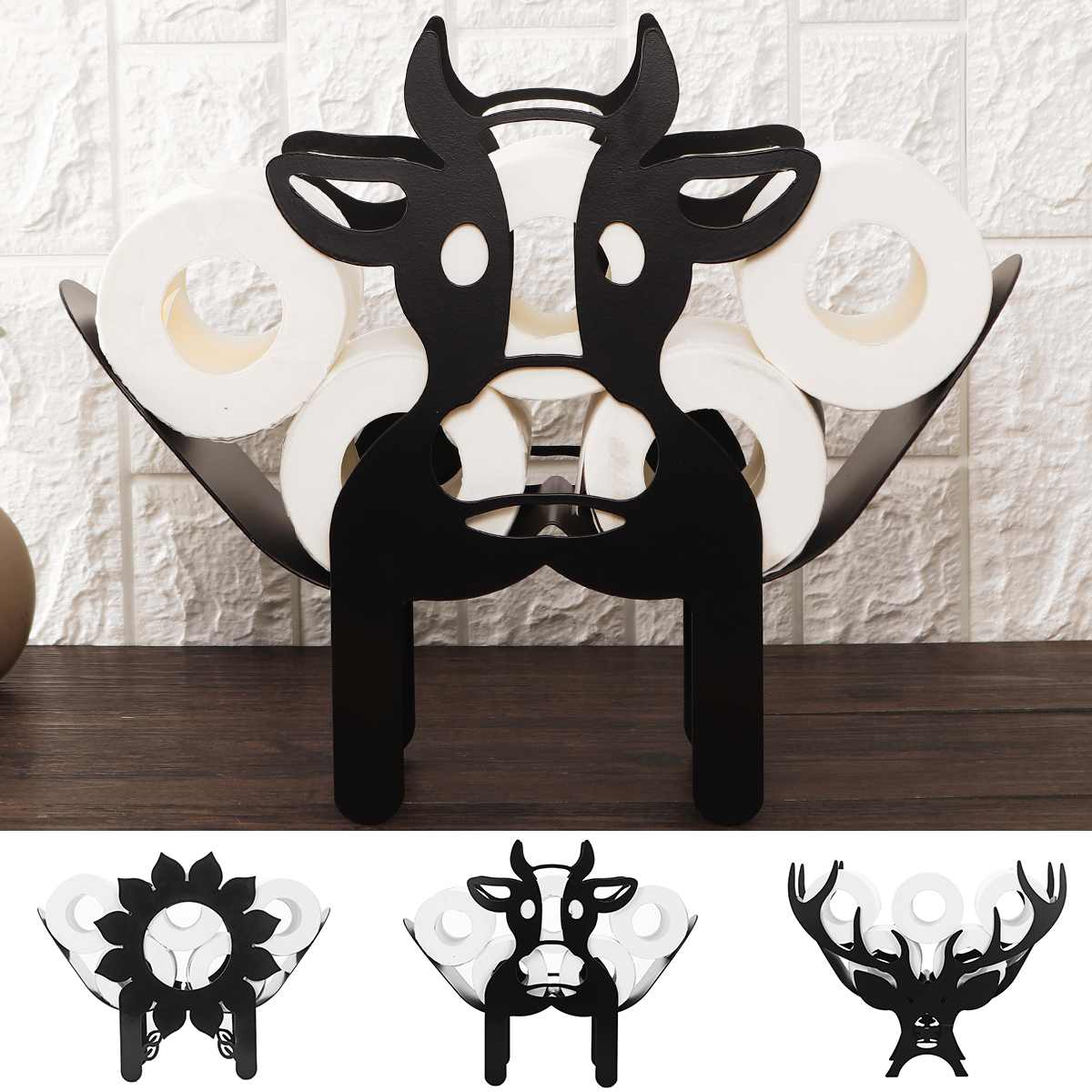 FunShape - Porte-papier toilette mural en forme d'animal