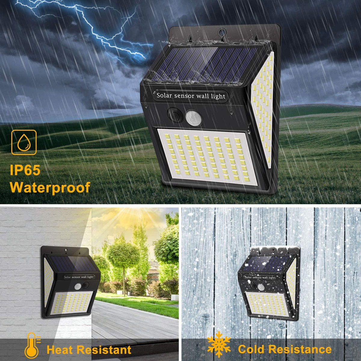 Solar LED Motion Light - Wireless Motion-Sensor Garden Lighting