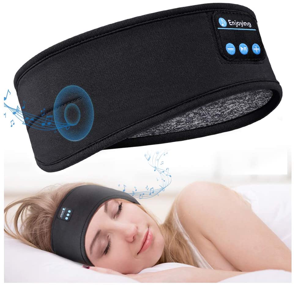 SnoozeMelody - Bluetooth Noise-Cancelling Sleep Mask for Peaceful Nights