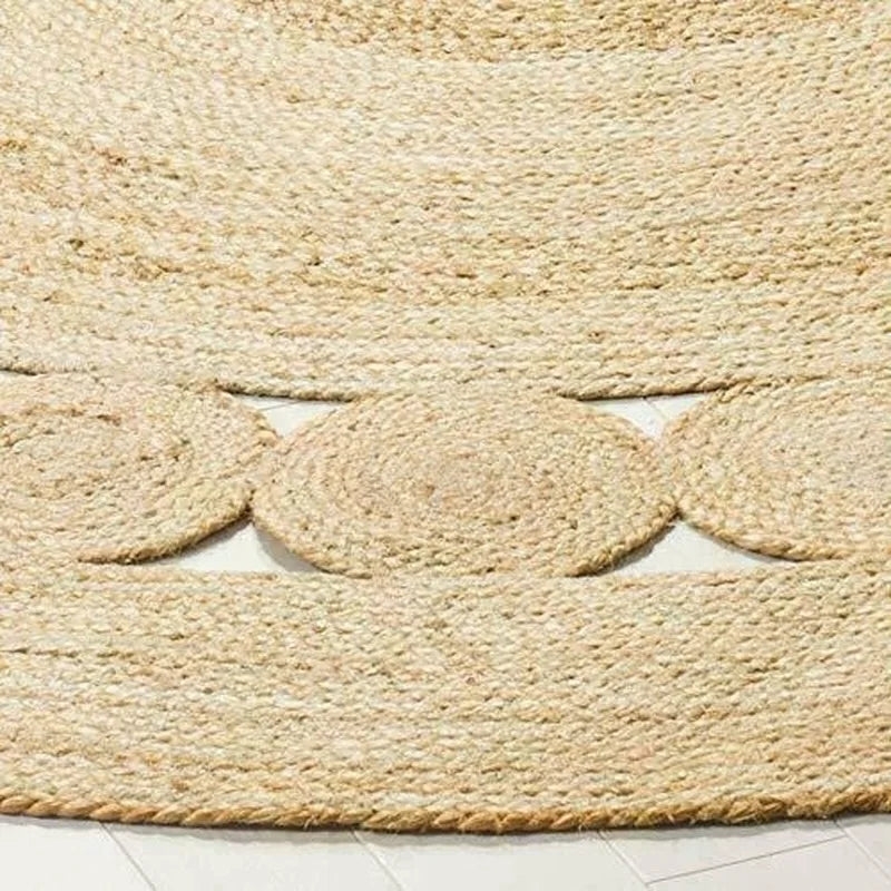 JuteNest - Natural Round Jute Rug for Your Home