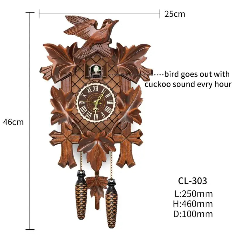 Vintage Chic - Wooden Cuckoo Clock with Timeless Charm