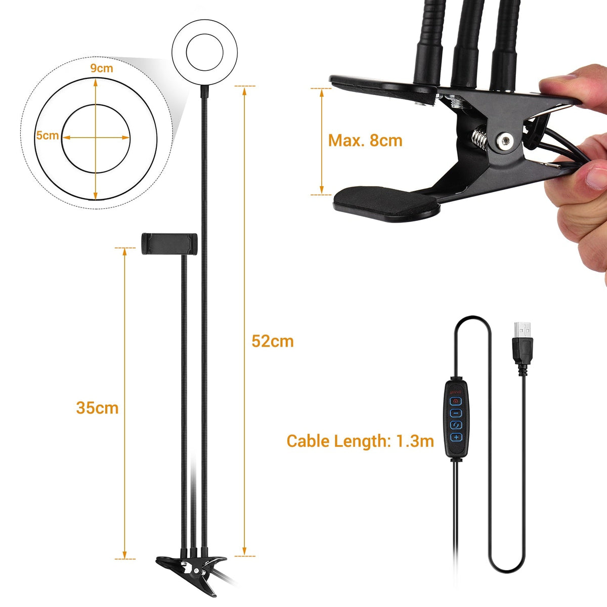 ArvoLume - Flexible LED Ring Light for Selfies and Videos