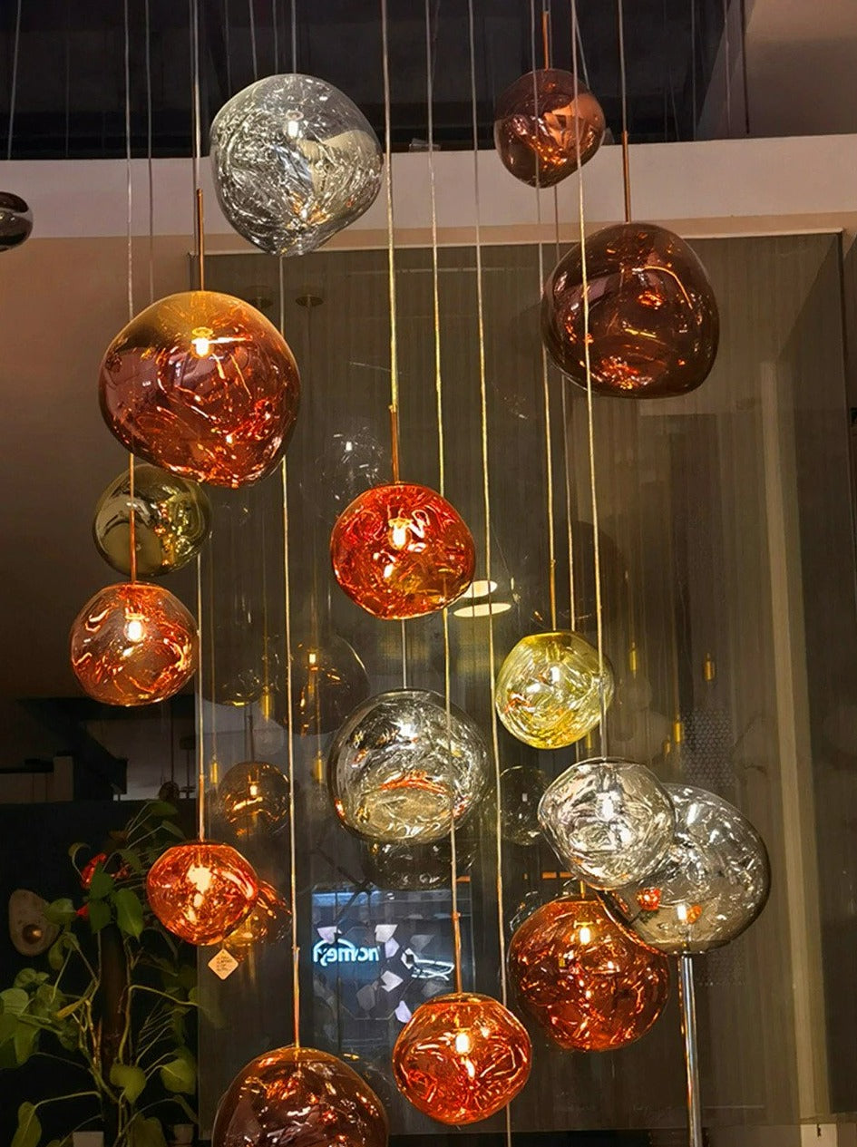 Chroma Glow - Colorful Pendant Light with Elegant Design