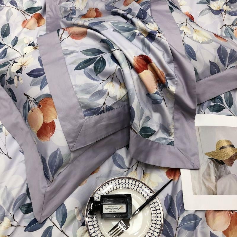 Lavender Bloom - Luxury Egyptian Cotton Duvet Cover Set