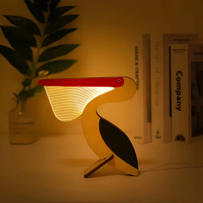 ZooGlow Animal Table Lamp - Soft LED Night Light for Kids' Rooms