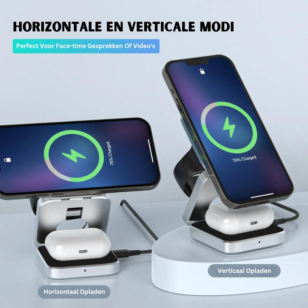 Infinite Power - Chargeur Sans Fil 3-en-1 Smartphones