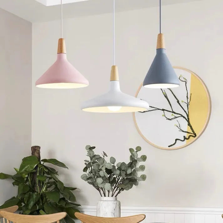 Macaron - Colorful Cone Pendant Light