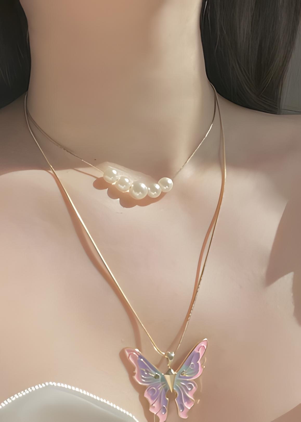 FairyWing - Collier pendentif papillon féérique