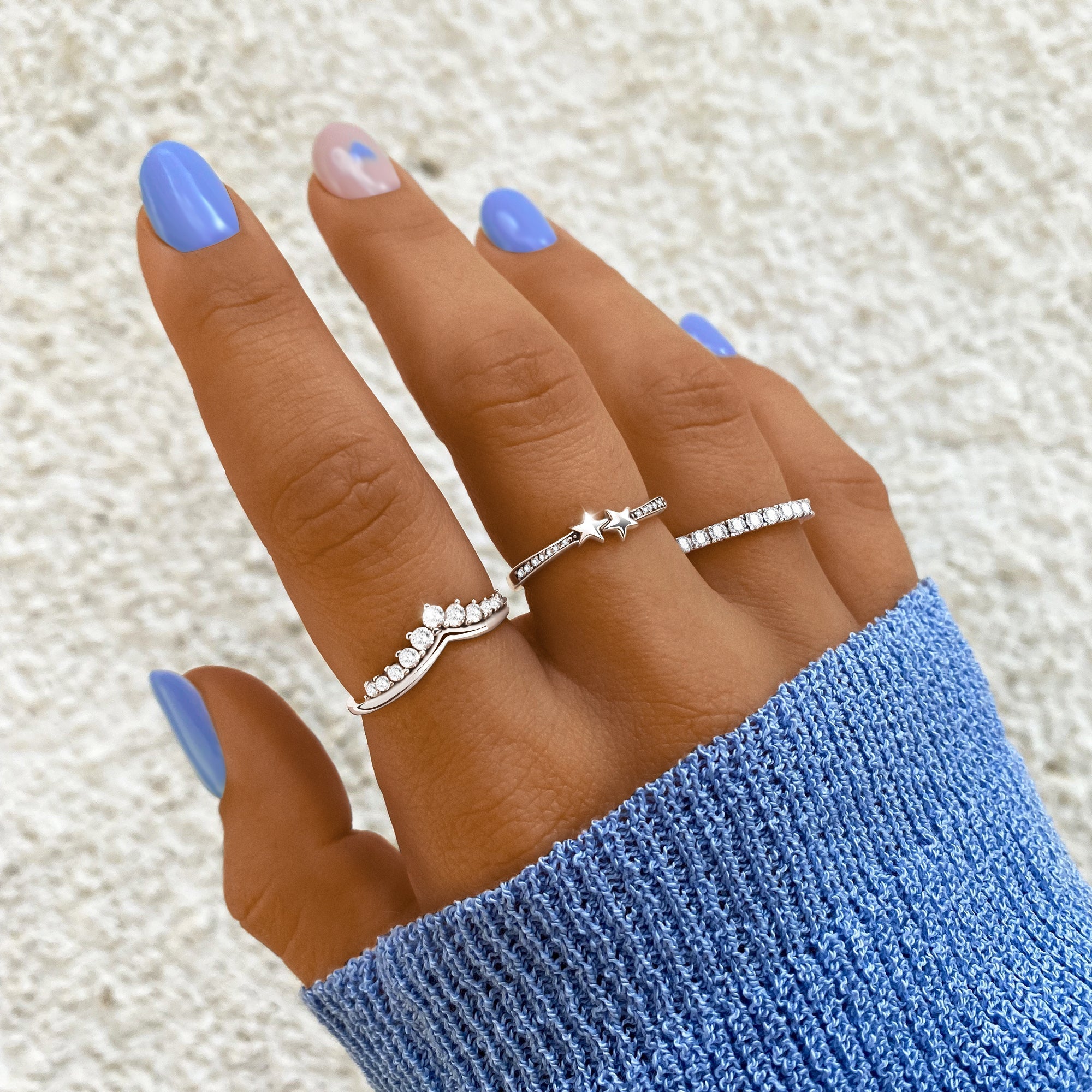 Allegra - Zirconia Crown Ring with an Elegant Touch