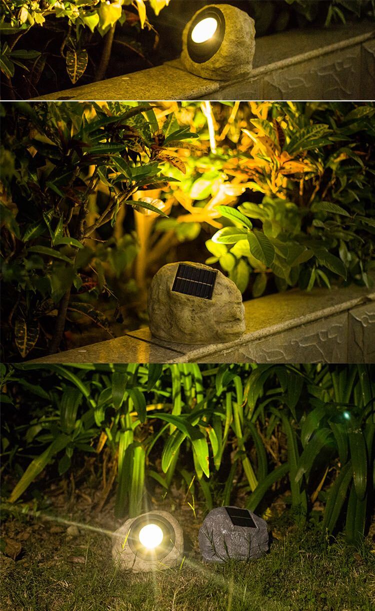 Rocky Glow - Lampe Solaire Élégante pour Extérieur