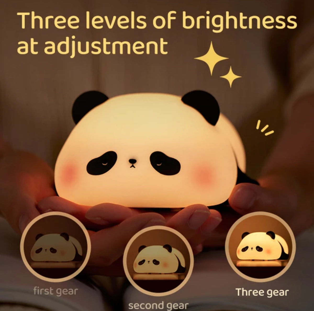 CuddlePanda - Colorful LED Panda Night Light for Kids