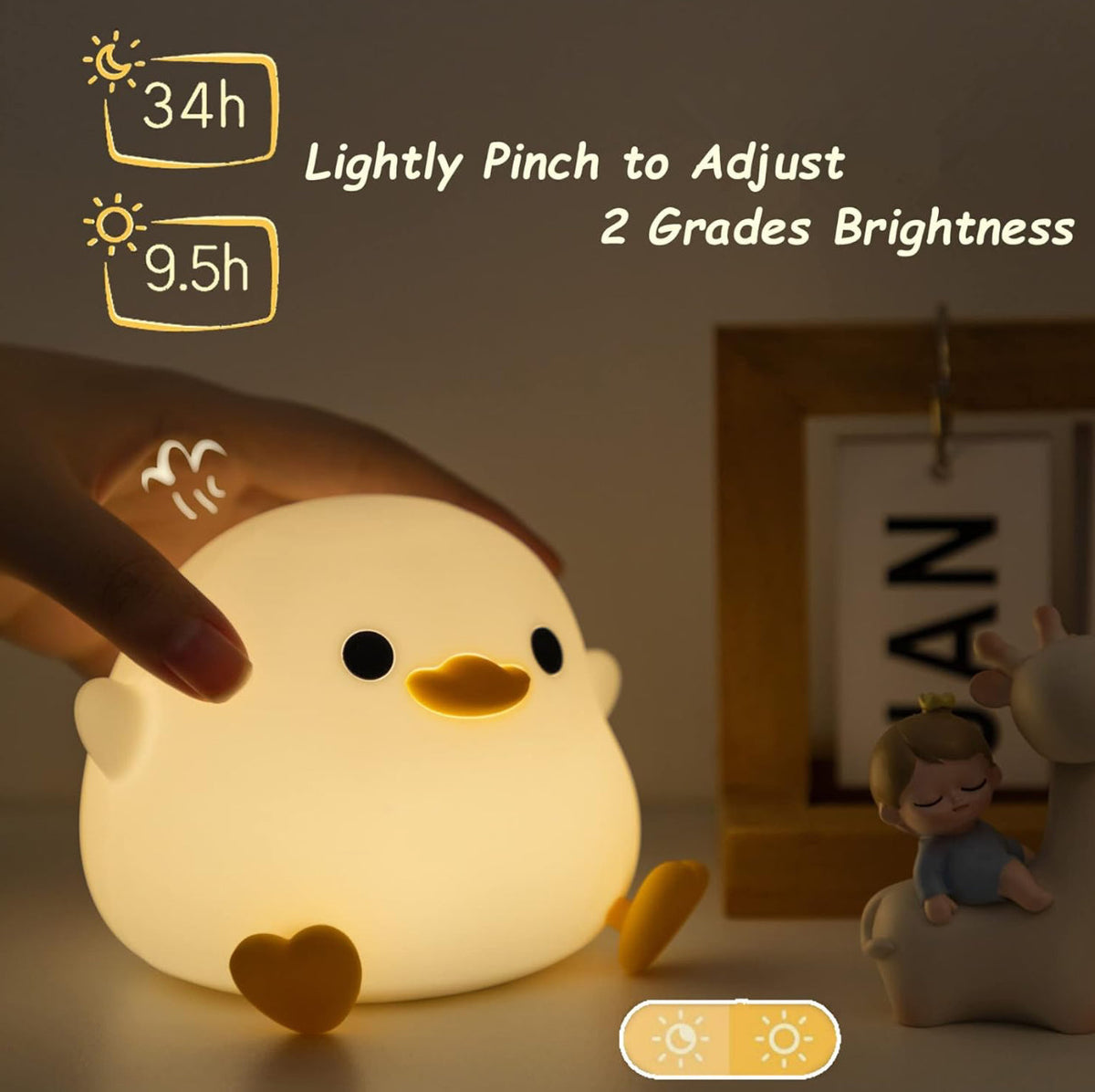 DuckieDream Light - Automatic Rechargeable LED Duck Night Light