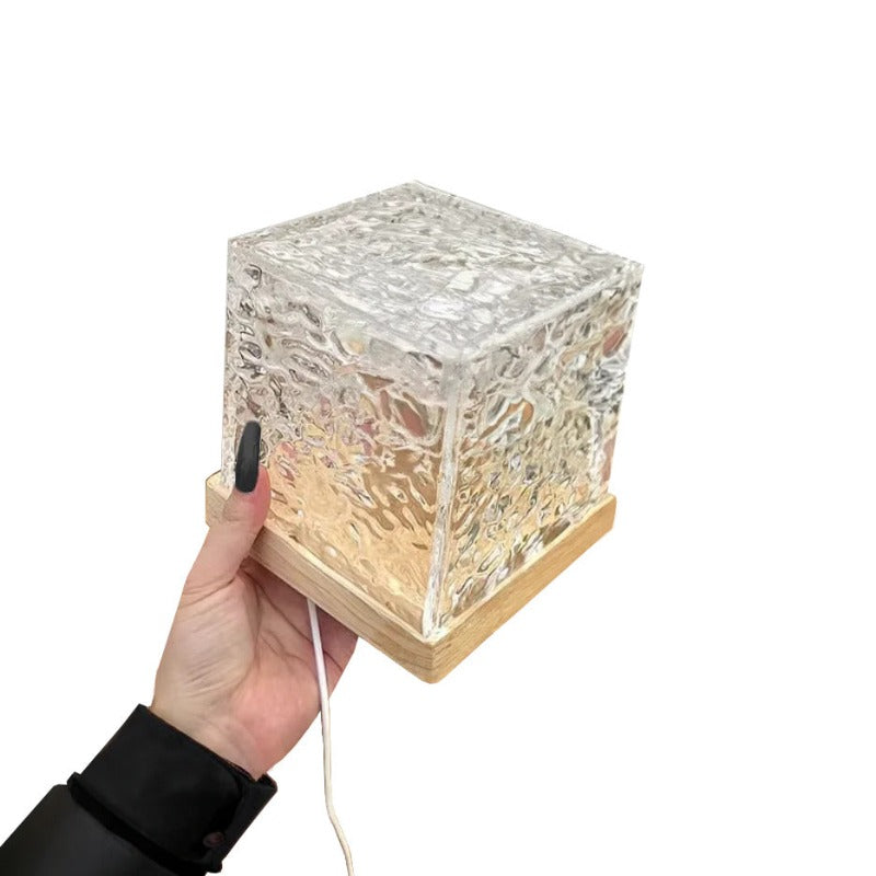 Luminoir Aurora - 16-Color LED Ambient Lamp with Wooden Base