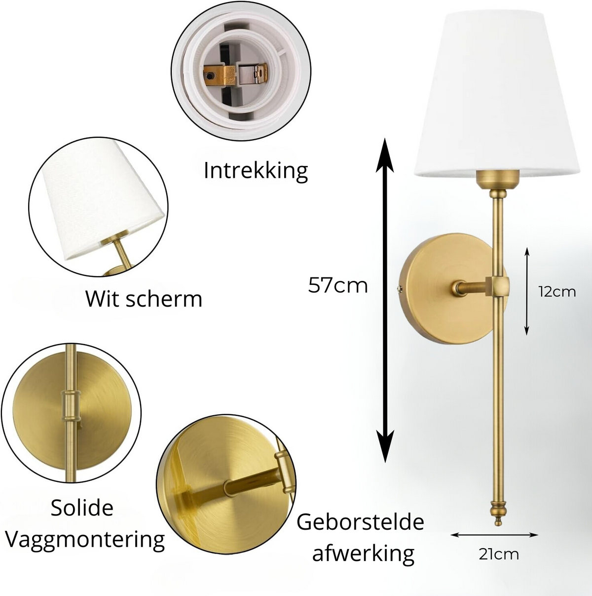 Jyrwell - Rechargeable Wireless Wall Light