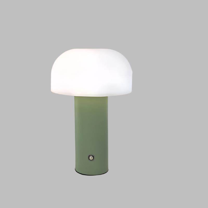 MushroomGlow Table Lamp - Elegant Cordless Light with Touch Control