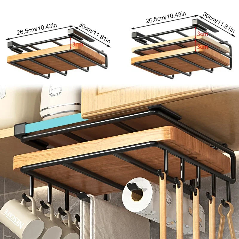 FastHang - No-Drill Hanging Kitchen Organizer