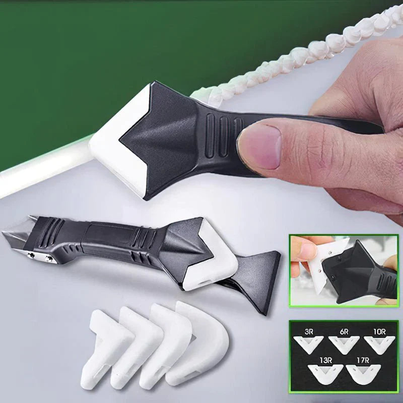 GroutEase - 3-in-1 Silicone Sealant Removal & Smoothing Tool
