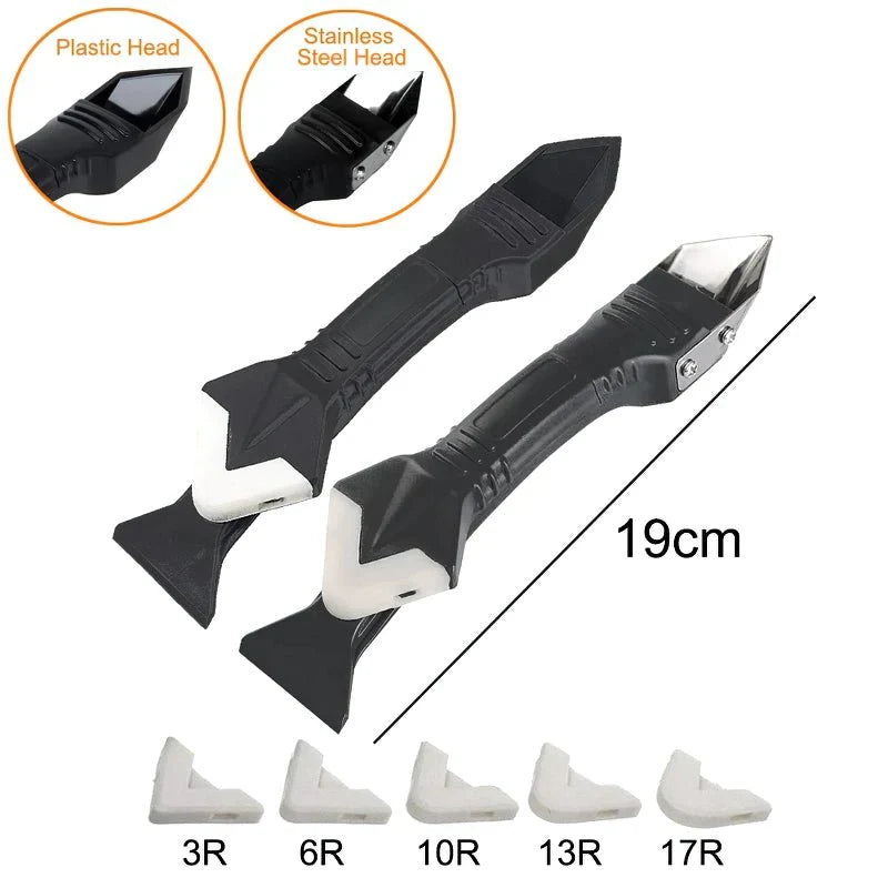 GroutEase - 3-in-1 Silicone Sealant Removal & Smoothing Tool