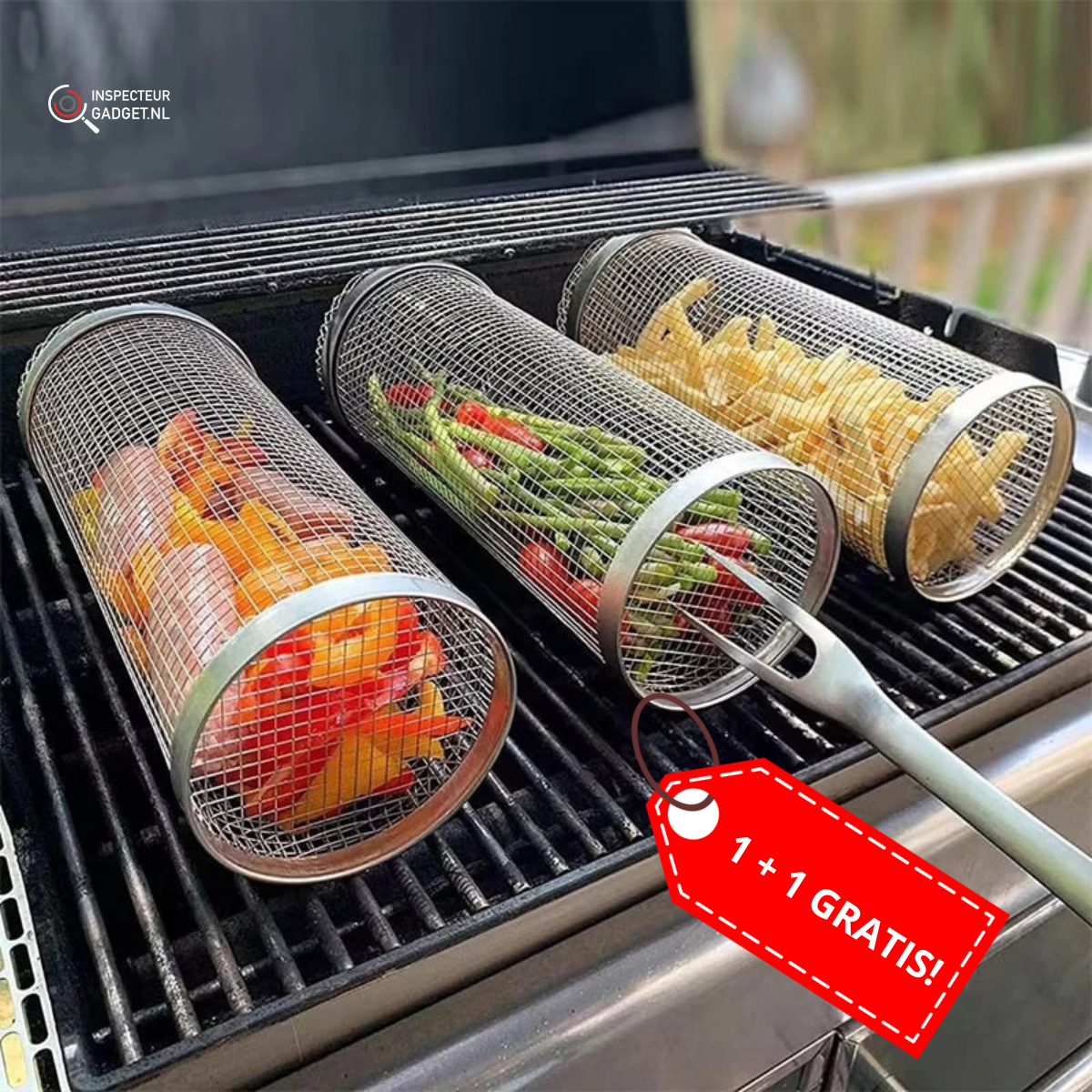 Grill Master Pro - Stainless Steel Barbecue Cooking Basket