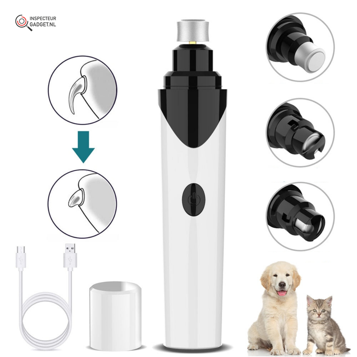 Luckynail - Painless Electric Nail Trimmer for Dogs and Cats
