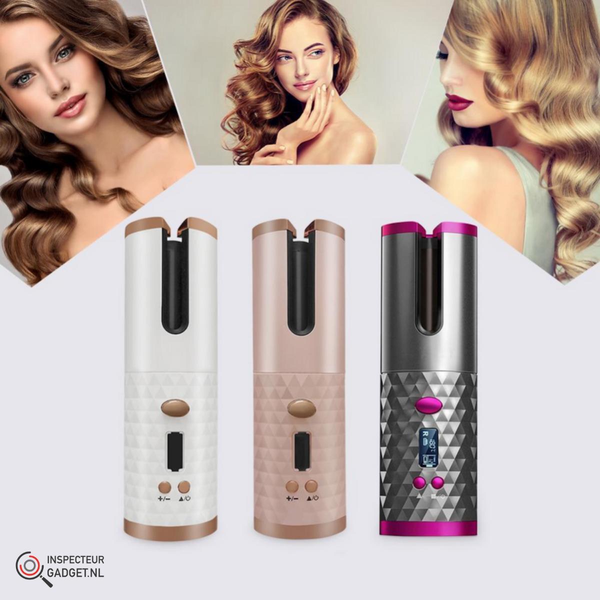 Femtress - Cordless Curling Iron for Shiny Curls