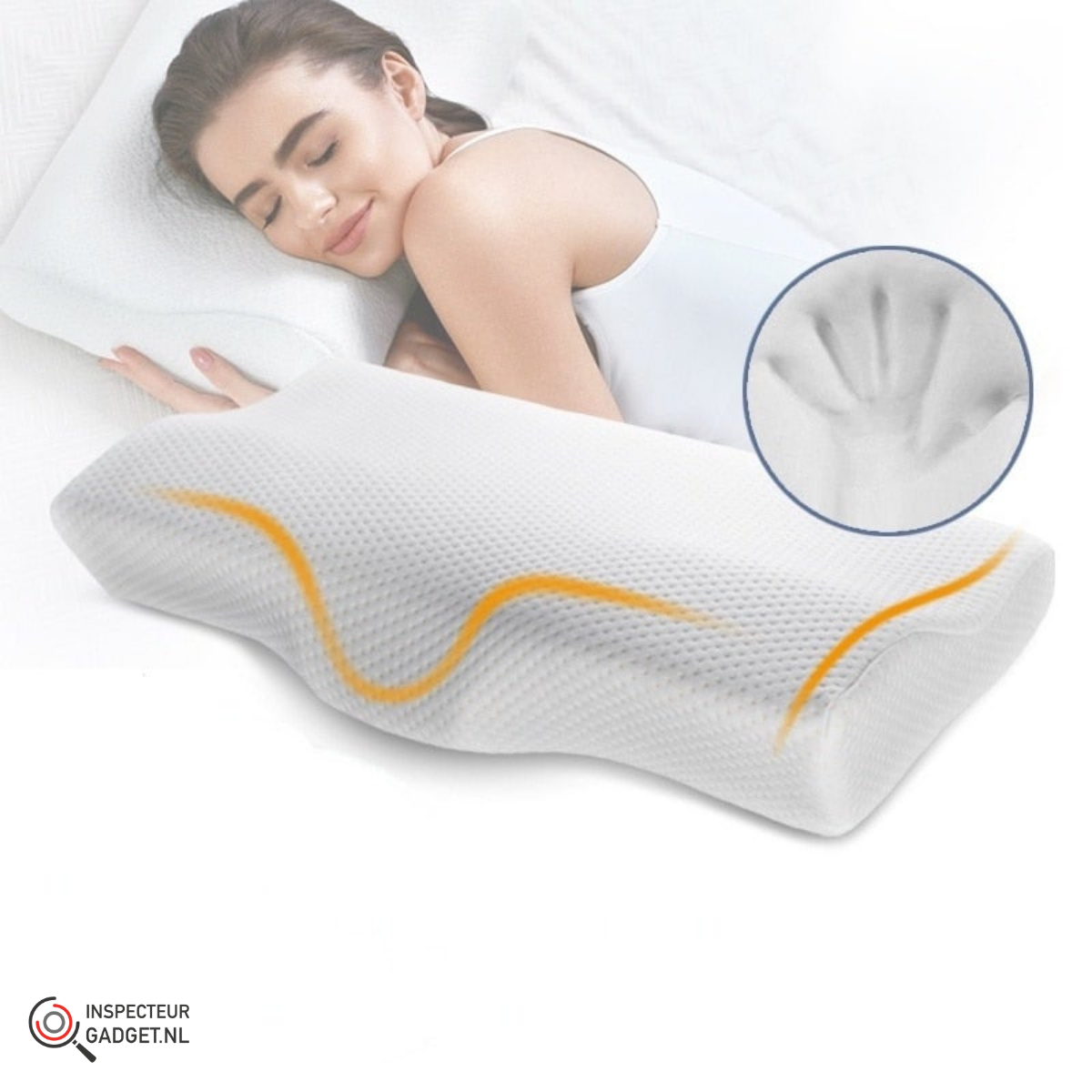 ButterflyPillow Deluxe - Ergonomic Memory Foam Pillow for Restorative Sleep