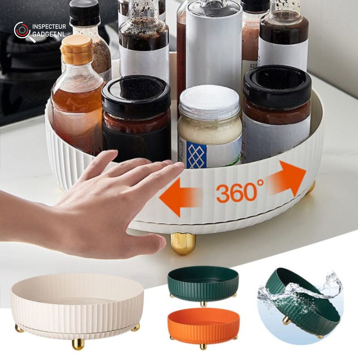 CirculoStore - 360° Rotating Kitchen and Bathroom Organizer