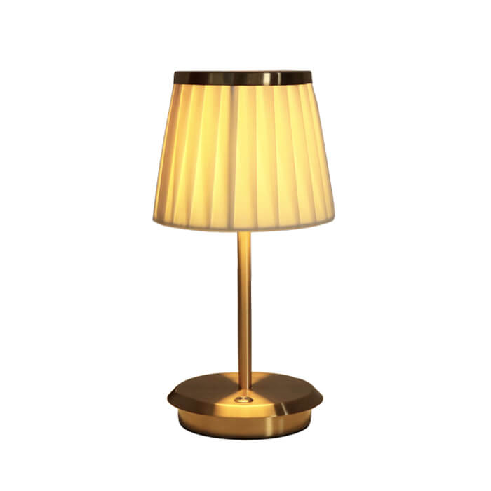 DreamDrape - Cordless Gold Table Lamp with Three Brightness Levels