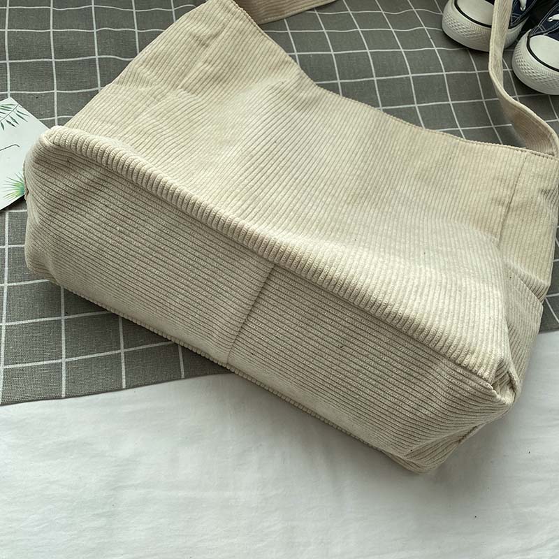 StyleLoom - Sac Bandoulière Velours Côtelé Luxe