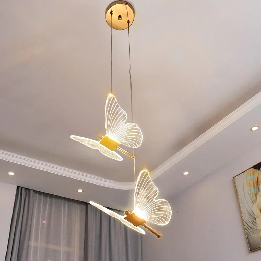 ButterGlow - Butterfly LED Pendant Light for Modern Interiors