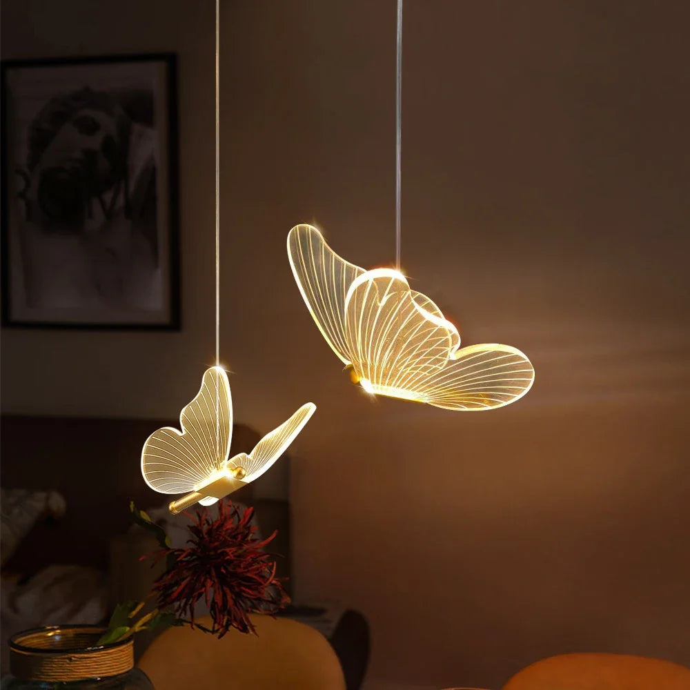 ButterGlow - Butterfly LED Pendant Light for Modern Interiors