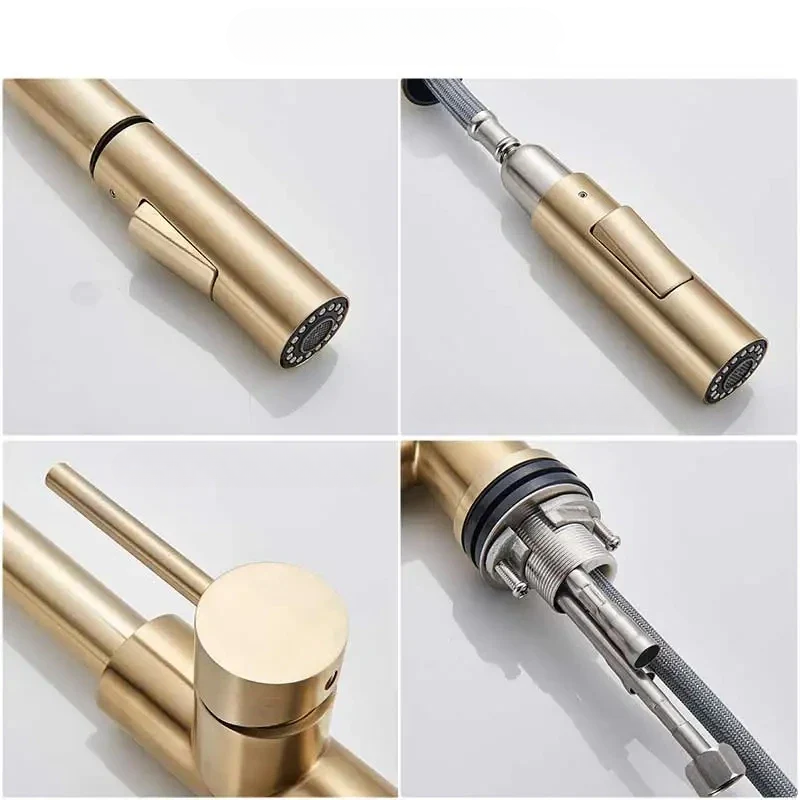 FlexiPull Faucet - 360° Rotating Modern Kitchen Mixer Tap