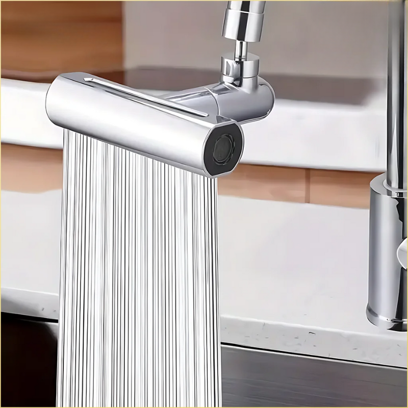 RainFlow - Chrome Pull-Out Bathroom Faucet with 4 Spray Modes
