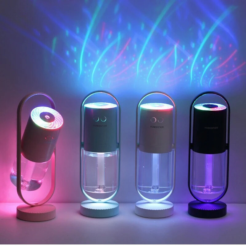YoruGlow 360° LED Night Light - Rechargeable USB Rotating Lamp for Bedroom and Office