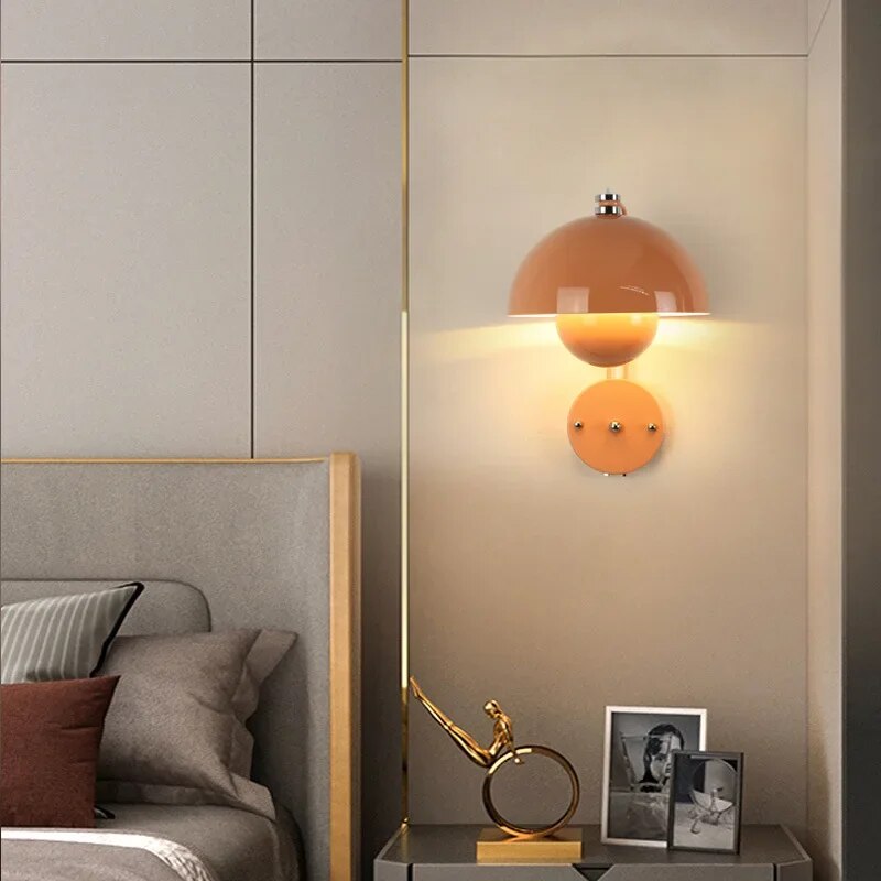 ShroomLite Wall Sconce - Creative LED Mushroom Design