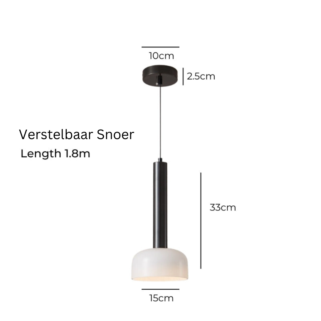 SpireGlow - Minimalist Copper LED Pendant Light, Height Adjustable