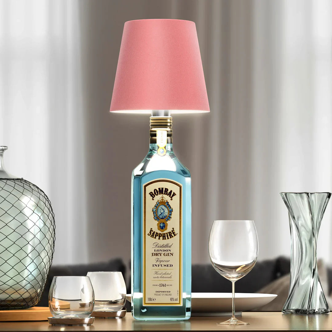 Bottle Lamp Sans Fil - Lampe de table rechargeable en forme de bouteille