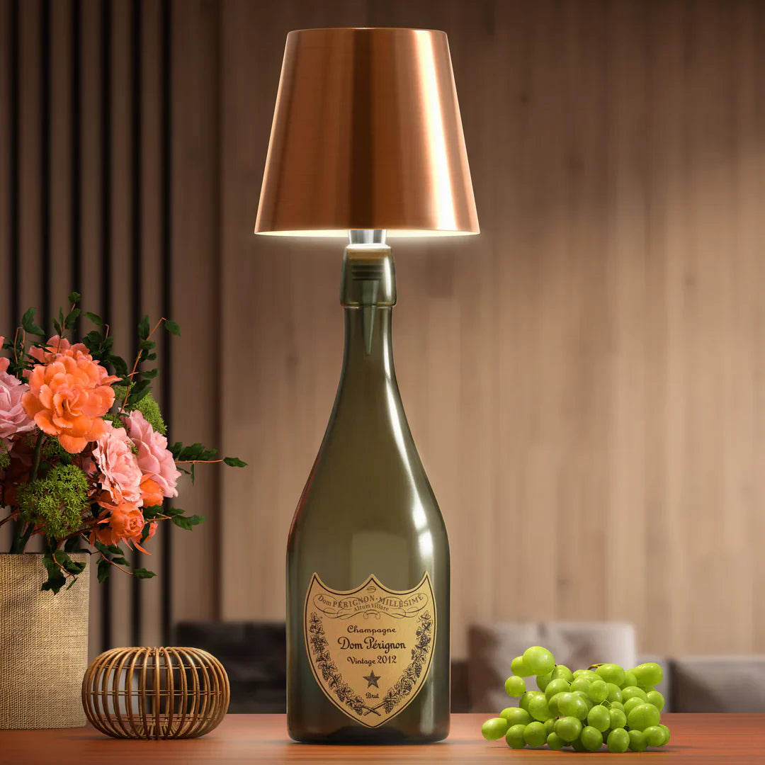 Bottle Lamp Sans Fil - Lampe de table rechargeable en forme de bouteille