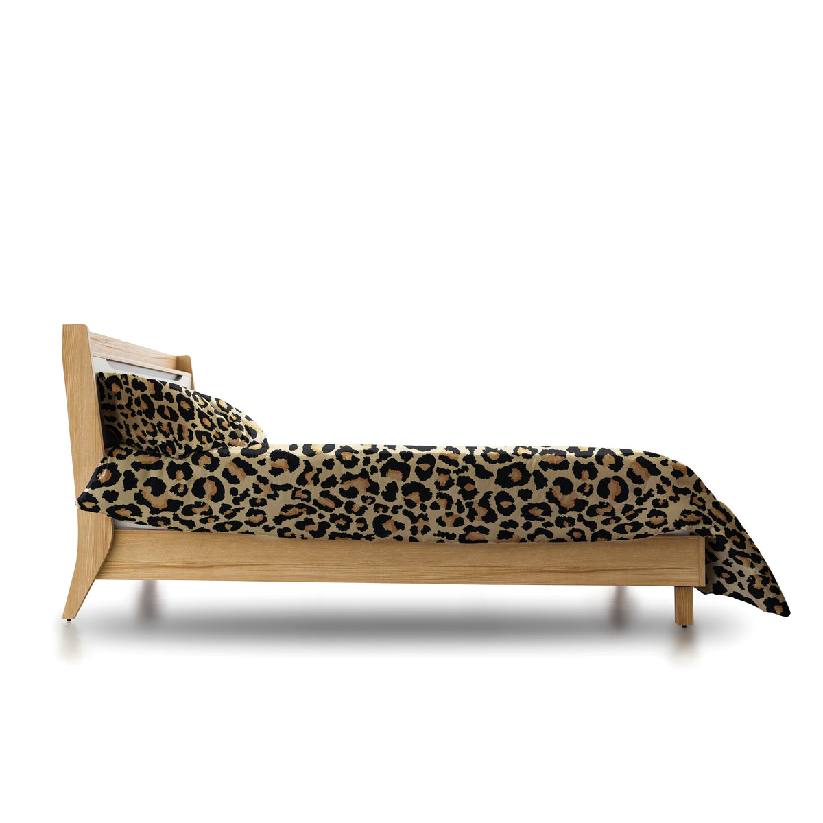 LeopardGlee - Luxury Egyptian Cotton Leopard Print Bedding Set