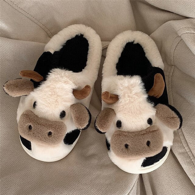 CozyCows - Luxury Warm Slippers with Non-Slip Sole