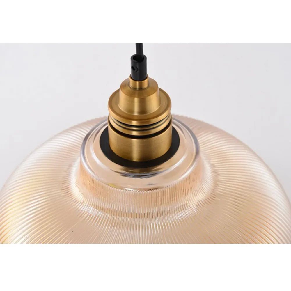 LumiAura | Élégante Suspension Verre Vintage Scandinave Luminaire 5