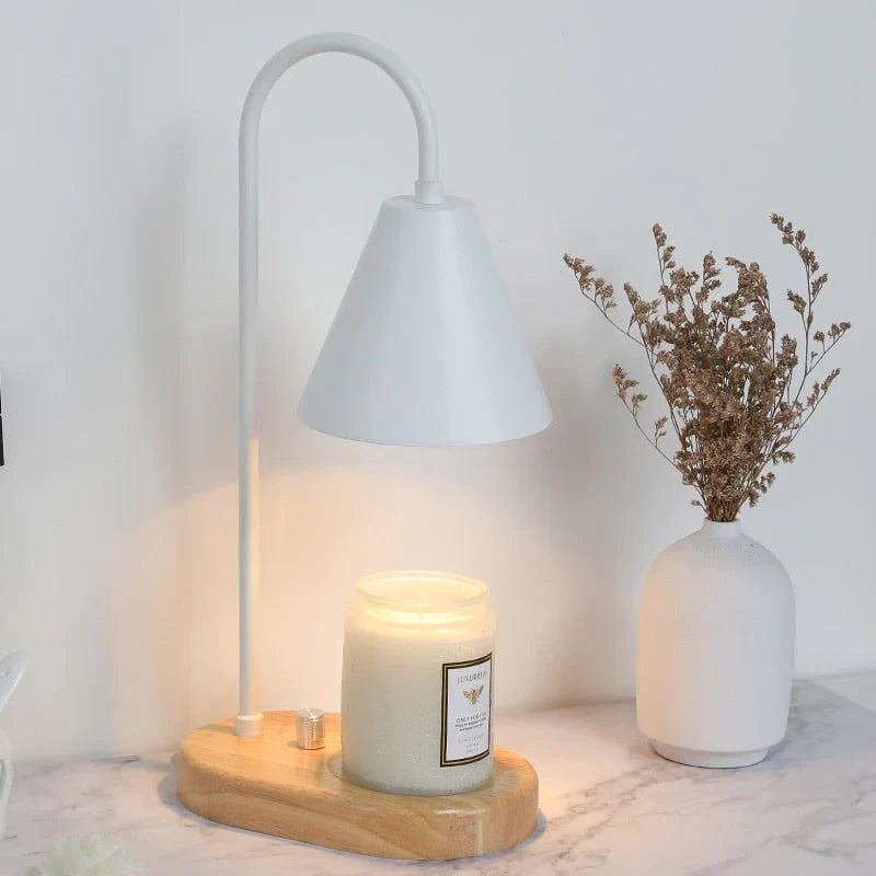 LumièreBois | Élégant Chauffe Bougie Ambiance pour Soirées Envoûtantes 0