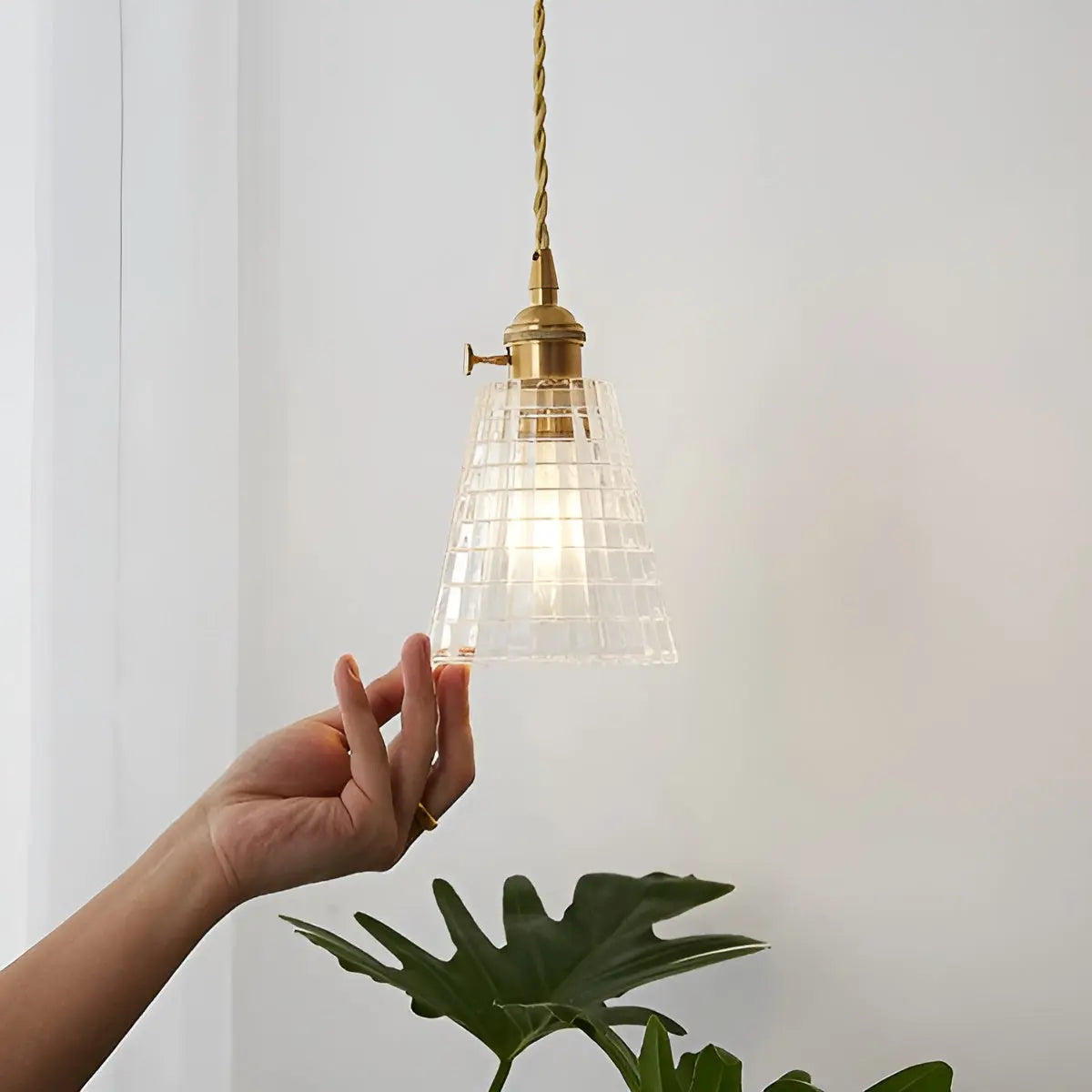 Nordic Luxe LED - Elegant Glass Chandelier for Living and Dining Rooms