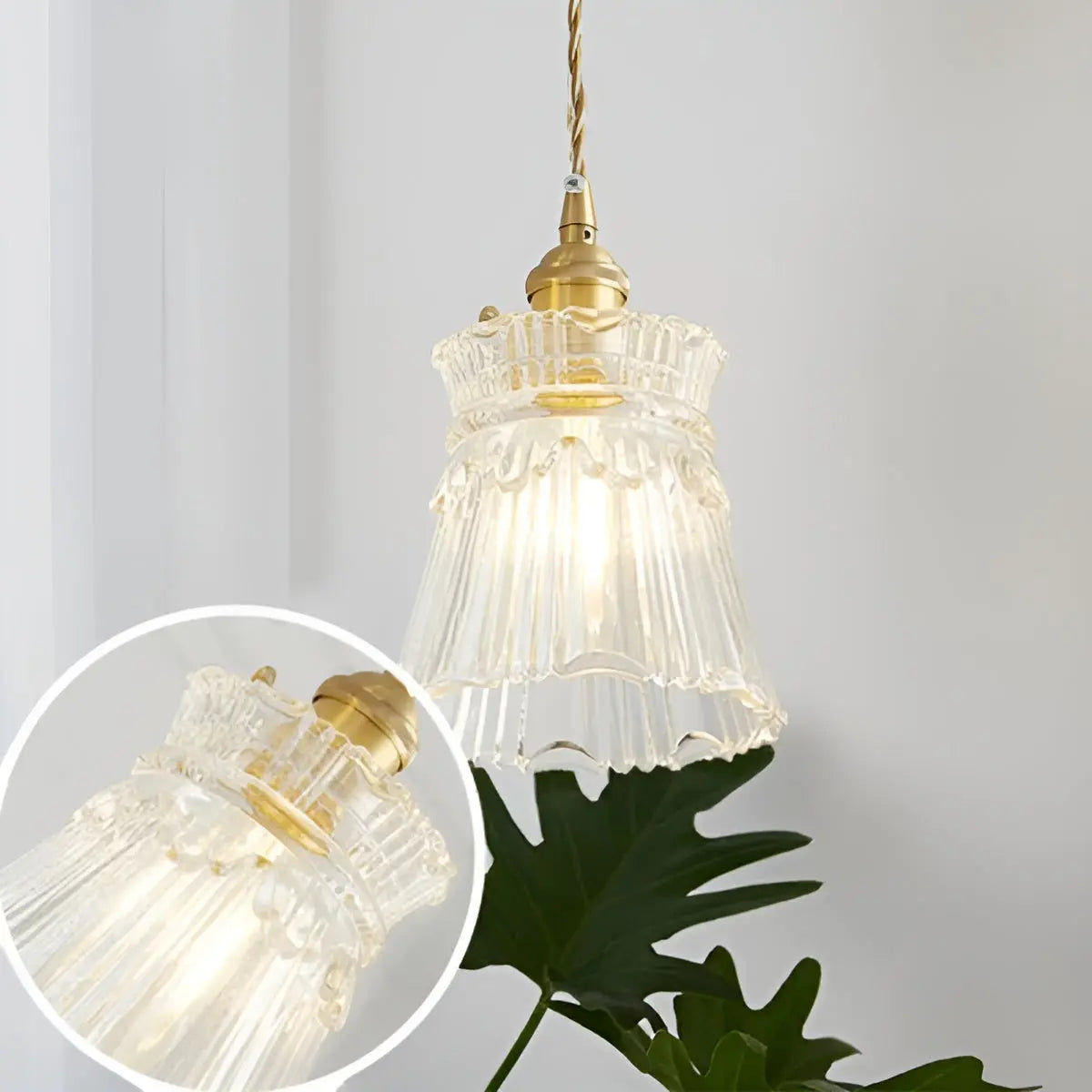 Nordic Luxe LED - Elegant Glass Chandelier for Living and Dining Rooms