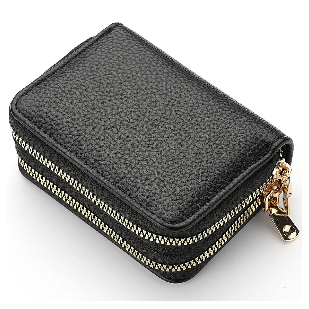 MiniWallet - Portefeuille Compact Motif Lychee
