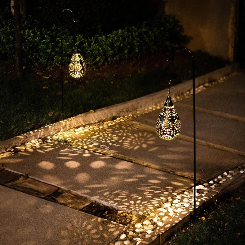 Solar Lichtdruppel - Lampe solaire de jardin en forme de goutte