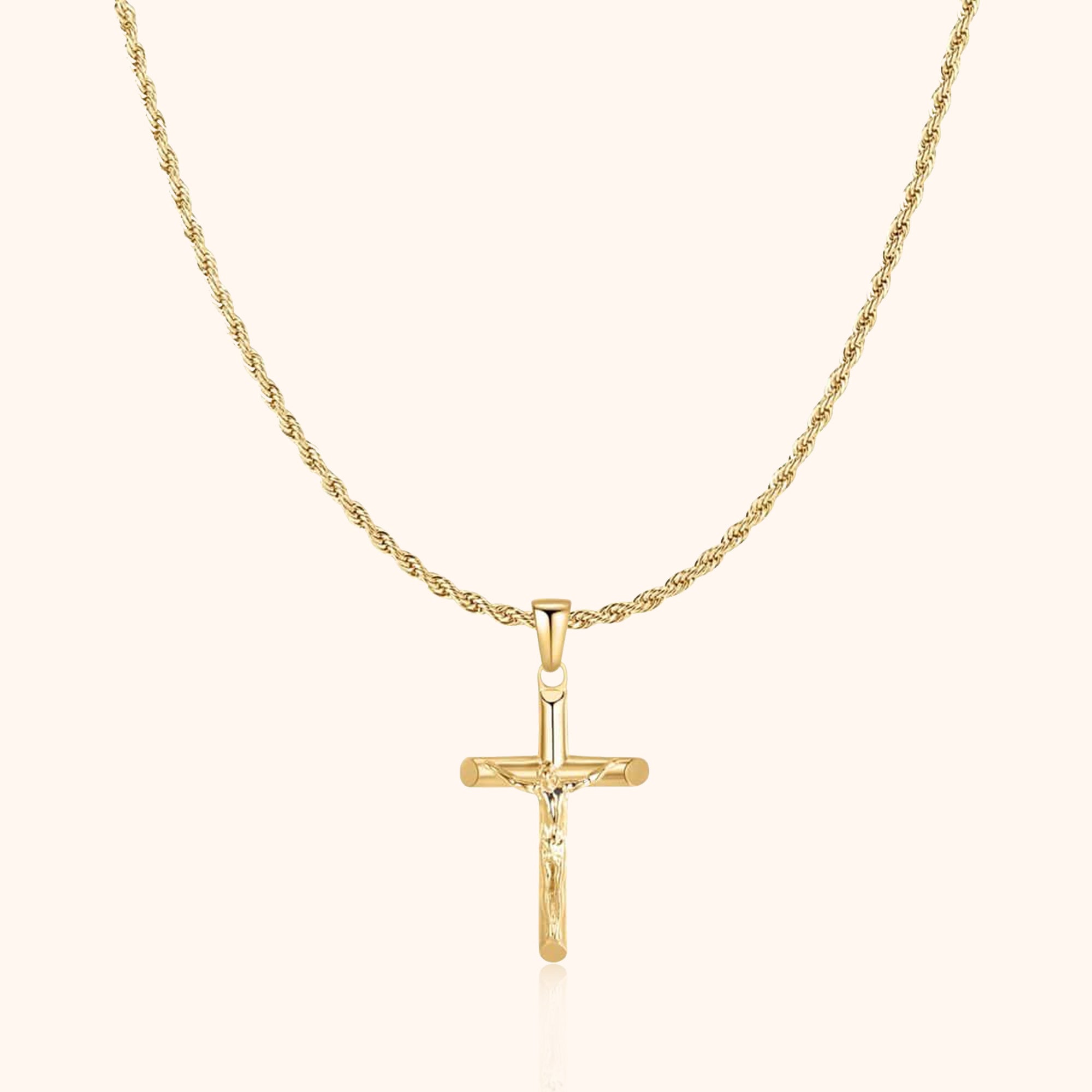 Collier Homme Croix Salvator - Élégance Spirituelle